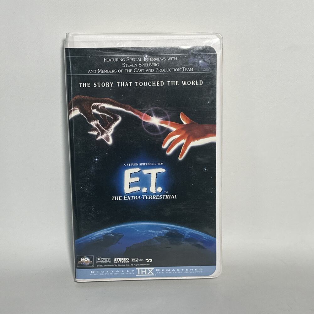 E.T. The Extra-Terrestrial Movie (VHS, 1996, Clamshell) Vintage Science Fiction